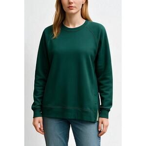 2/$30 Sincerely Jules Side Snap Sweatshirt Teal Pullover Long Sleeve Size L